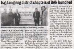 BAN Tuensang and Longleng district chapters launch